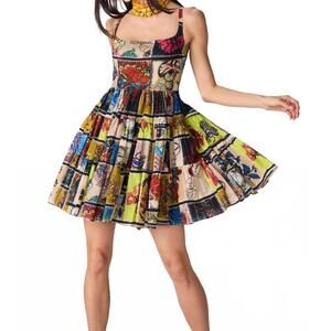 NEW SAAKSHA & KINNI tia mini dress in multi
